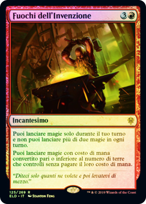 Fires of Invention
Throne of Eldraine - Italian
Single
Magic The Gathering