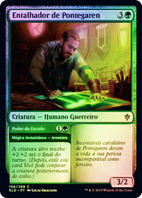 Garenbrig Carver // Shield's Might
Throne of Eldraine - Portuguese
Single
Magic The Gathering