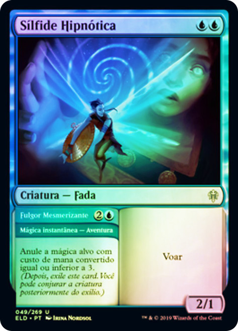 Hypnotic Sprite // Mesmeric Glare
Throne of Eldraine - Portuguese
Single
Magic The Gathering