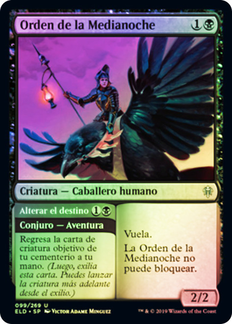 Order of Midnight // Alter Fate
Throne of Eldraine - Spanish
Single
Magic The Gathering