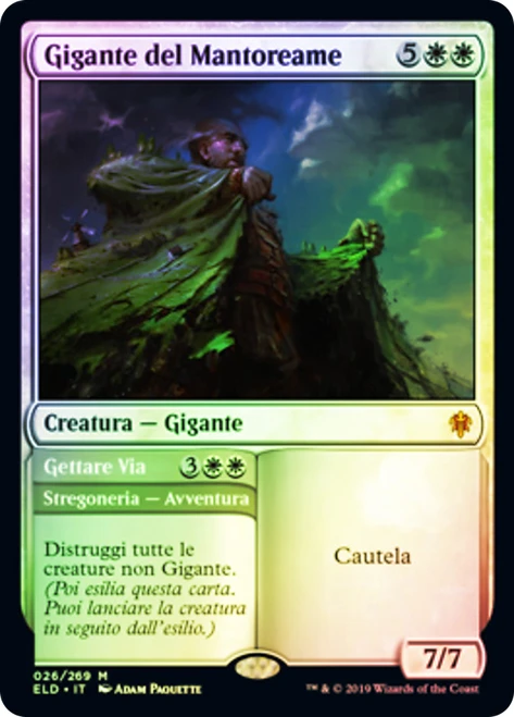 Realm-Cloaked Giant // Cast Off
Throne of Eldraine - Italian
Single
Magic The Gathering