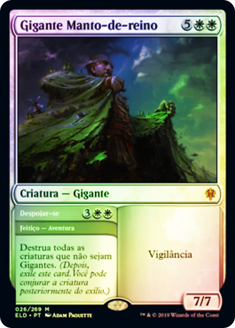 Realm-Cloaked Giant // Cast Off
Throne of Eldraine - Portuguese
Single
Magic The Gathering
