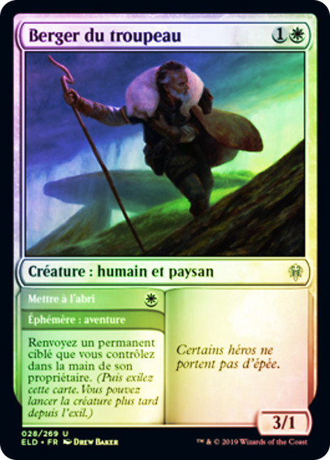 Shepherd of the Flock // Usher to Safety
Throne of Eldraine - French
Single
Magic The Gathering