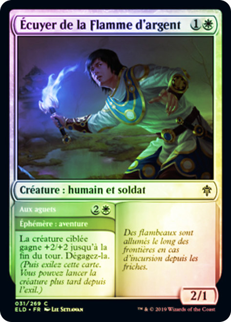 Silverflame Squire // On Alert
Throne of Eldraine - French
Single
Magic The Gathering