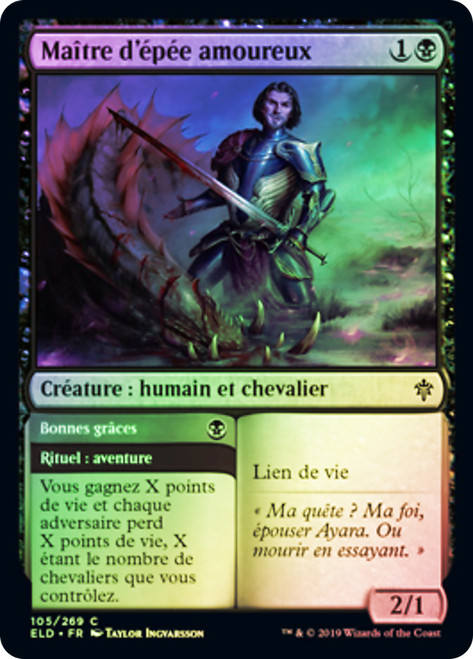 Smitten Swordmaster // Curry Favor
Throne of Eldraine - French
Single
Magic The Gathering