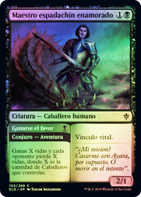 Smitten Swordmaster // Curry Favor
Throne of Eldraine - Spanish
Single
Magic The Gathering