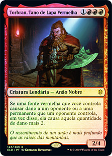 Torbran, Thane of Red Fell
Throne of Eldraine (Foil) - Portuguese
Single
Magic The Gathering