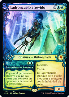 Brazen Borrower // Petty Theft (Showcase)
Throne of Eldraine - Variants - Spanish
Single
Magic The Gathering