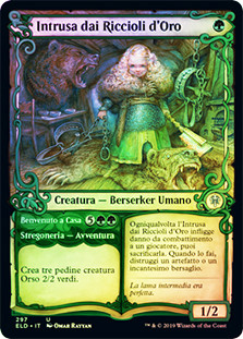 Flaxen Intruder // Welcome Home (Showcase)
Throne of Eldraine - Variants - Italian
Single
Magic The Gathering