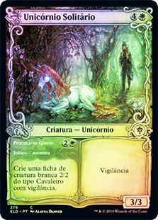 Lonesome Unicorn // Rider in Need (Showcase)
Throne of Eldraine - Variants - Portuguese
Single
Magic The Gathering