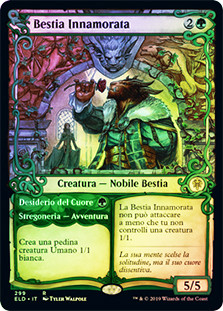 Lovestruck Beast // Heart's Desire (Showcase)
Throne of Eldraine - Variants - Italian
Single
Magic The Gathering