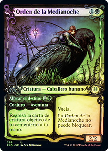 Order of Midnight // Alter Fate (Showcase)
Throne of Eldraine - Variants - Spanish
Single
Magic The Gathering