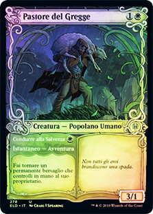 Shepherd of the Flock // Usher to Safety (Showcase)
Throne of Eldraine - Variants - Italian
Single
Magic The Gathering