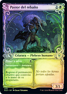 Shepherd of the Flock // Usher to Safety (Showcase)
Throne of Eldraine - Variants - Spanish
Single
Magic The Gathering