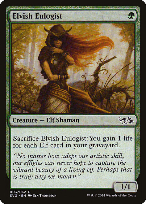 Elvish Eulogist\nDuel Decks: Anthology\nSingle\nMagic The Gathering