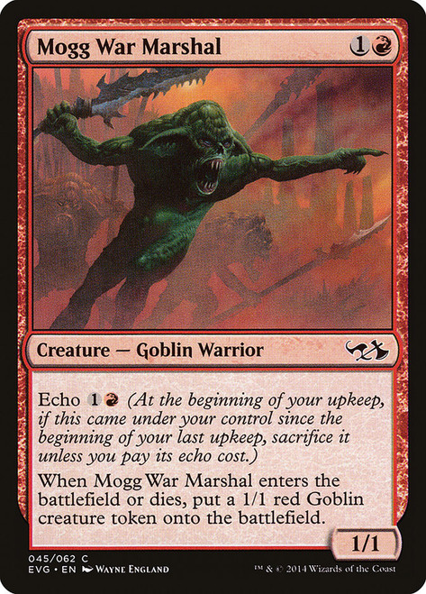 Mogg War Marshal\nDuel Decks: Anthology\nSingle\nMagic The Gathering