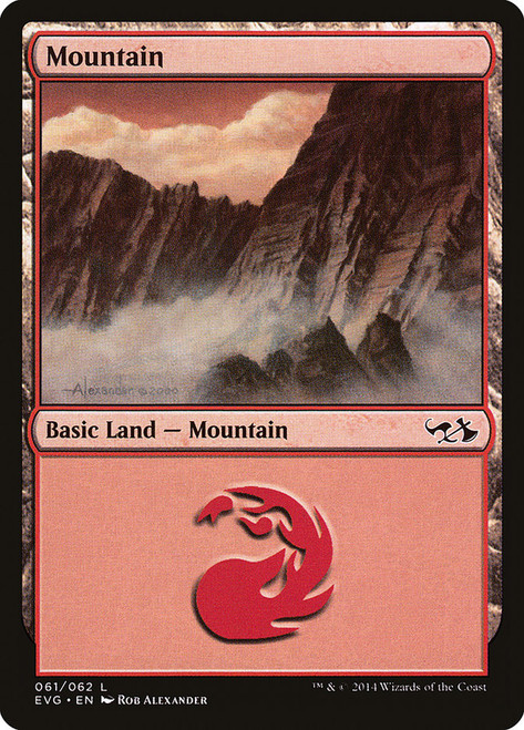 Mountain (#61) (Elves vs. Goblins)\nDuel Decks: Anthology\nSingle\nMagic The Gathering