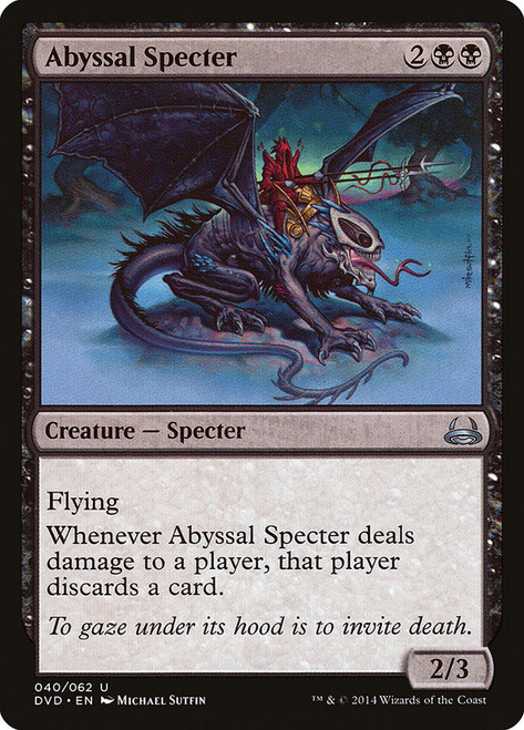 Abyssal Specter\nDuel Decks: Anthology\nSingle\nMagic The Gathering