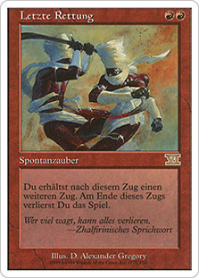 Final Fortune\n6th Edition - German\nSingle\nMagic The Gathering
