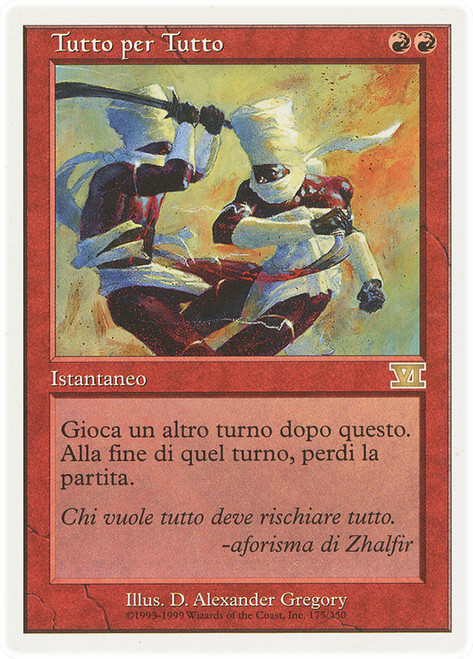 Final Fortune\n6th Edition - Italian\nSingle\nMagic The Gathering
