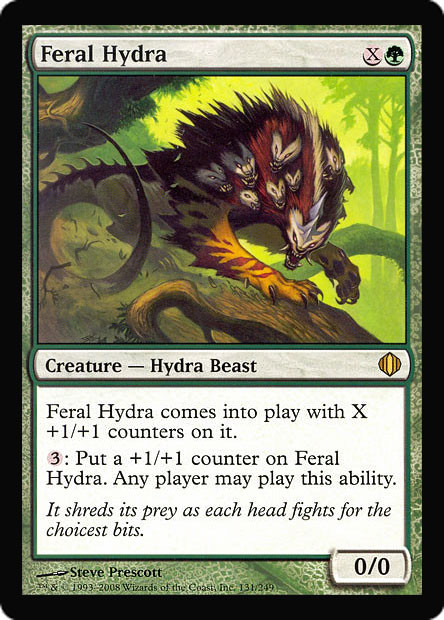 Feral Hydra (Player Rewards) (Oversized)\nPromo: Oversized\nSingle\nMagic The Gathering