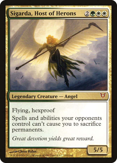 Sigarda, Host of Herons (Prerelease) (Avacyn Restored)
Promo
Single
Magic: The Gathering