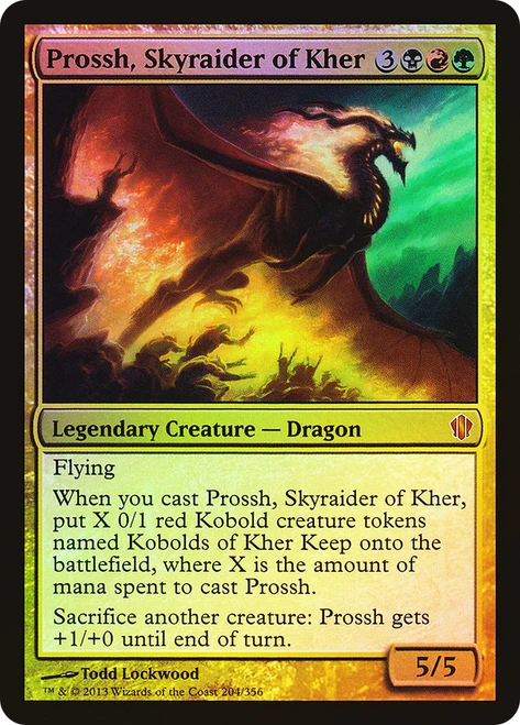 Prossh, Skyraider of Kher (Oversized)\nCommander - Oversized\nSingle\nMagic The Gathering