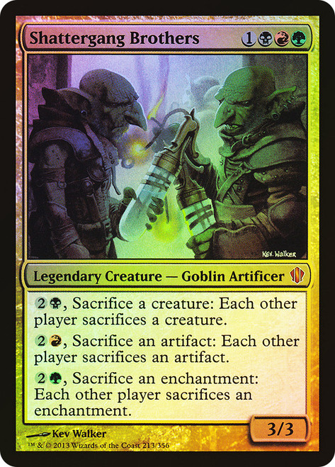 Shattergang Brothers (Oversized)\nCommander - Oversized\nSingle\nMagic The Gathering