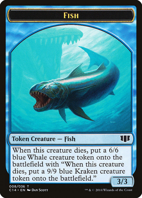 {Fish Token} // {Zombie Token} (Blue)
Commander 2014
Single
Magic: The Gathering