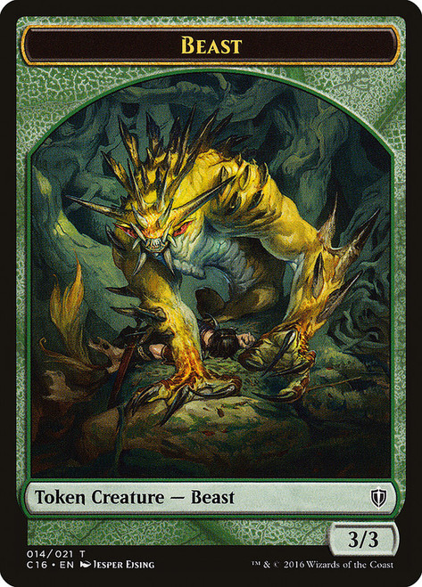 {Beast Token} // {Ogre Token}\nCommander: 2016 Edition\nSingle\nMagic The Gathering