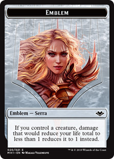 {Serra Emblem} // {Zombie Token}\nModern Horizons\nSingle\nMagic The Gathering