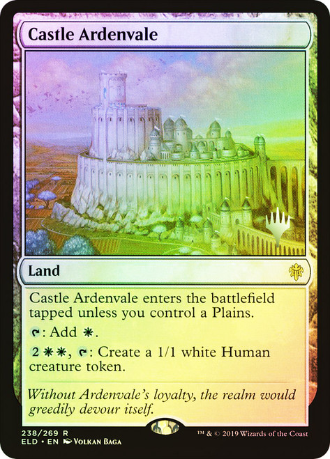 Castle Ardenvale (Promo Pack) (Throne of Eldraine)\nPromo: Planeswalker Stamped\nSingle\nMagic The Gathering