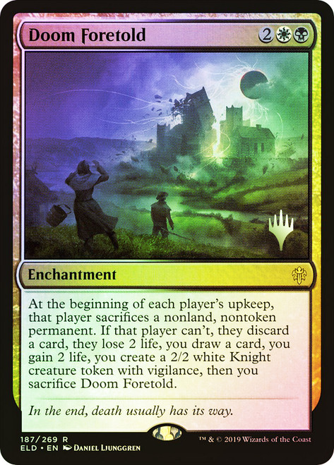 Doom Foretold (Promo Pack) (Throne of Eldraine)\nPromo: Planeswalker Stamped\nSingle\nMagic The Gathering