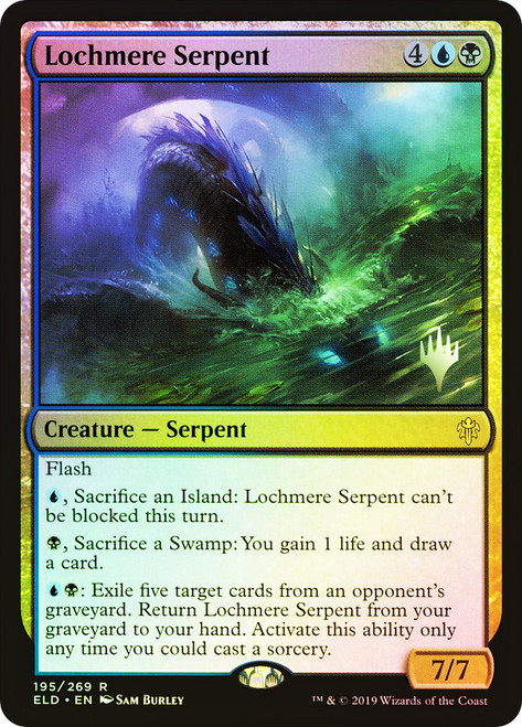 Lochmere Serpent (Promo Pack) (Throne of Eldraine)\nPromo: Planeswalker Stamped\nSingle\nMagic The Gathering