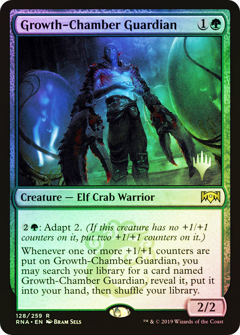 Growth-Chamber Guardian (Promo Pack) (Ravnica Allegiance)\nPromo: Planeswalker Stamped\nSingle\nMagic The Gathering