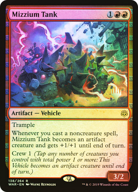 Mizzium Tank (Promo Pack) (War of the Spark)\nPromo: Planeswalker Stamped\nSingle\nMagic The Gathering