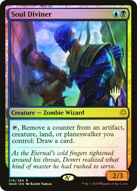 Soul Diviner (Promo Pack) (War of the Spark)\nPromo: Planeswalker Stamped\nSingle\nMagic The Gathering