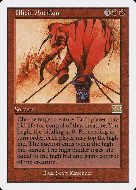 Illicit Auction\n6th Edition\nSingle\nMagic The Gathering