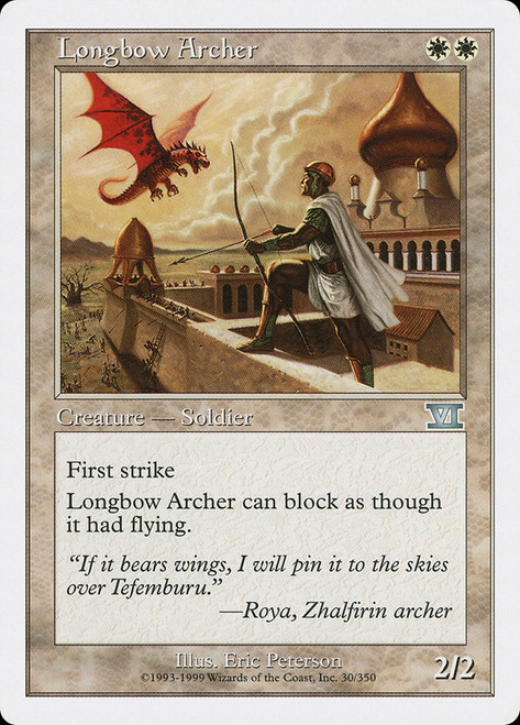 Longbow Archer\n6th Edition\nSingle\nMagic The Gathering