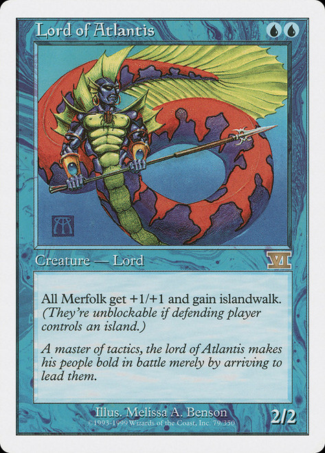 Lord of Atlantis\n6th Edition\nSingle\nMagic The Gathering