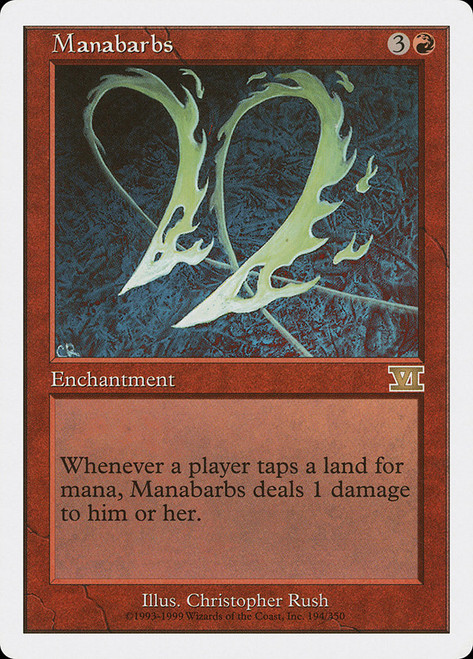 Manabarbs\n6th Edition\nSingle\nMagic The Gathering