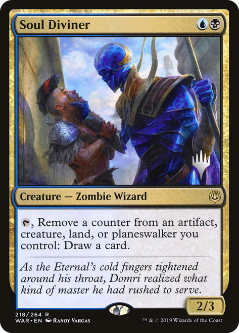 Soul Diviner (Promo Pack) (War of the Spark)\nPromo: Planeswalker Stamped\nSingle\nMagic The Gathering