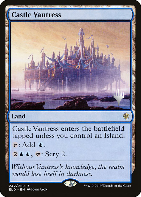 Castle Vantress (Promo Pack) (Throne of Eldraine)\nPromo: Planeswalker Stamped\nSingle\nMagic The Gathering