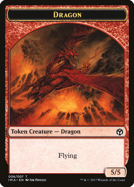 {Dragon Token} (5/5)\nIconic Masters\nSingle\nMagic The Gathering
