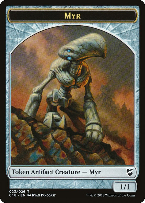 {Myr Token} (1/1) // {Thopter Token} (#25)
Commander 2018
Single
Magic: The Gathering