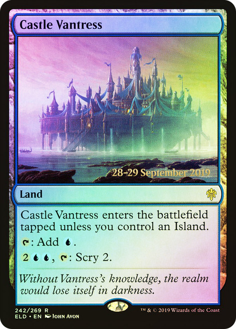 Castle Vantress (Prerelease) (Throne of Eldraine)\nPromo: Date Stamped\nSingle\nMagic The Gathering