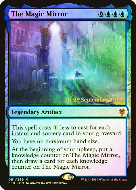 The Magic Mirror (Prerelease) (Throne of Eldraine)\nPromo: Date Stamped\nSingle\nMagic The Gathering