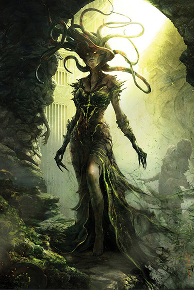 Aleksi Briclot Lithograph - Return to Ravnica - Vraska the Unseen [SUP-SCG-ART-LITHBRICLOT-VRASKA]