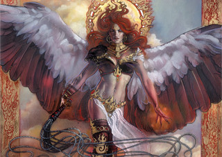 Terese Nielsen Lithograph - Commander - Basandra, Battle Seraph [SUP-SCG-ART-LITHNEILSEN-BASANDRA]