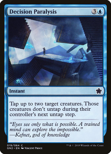 Decision Paralysis\nGame Night: 2019\nSingle\nMagic The Gathering
